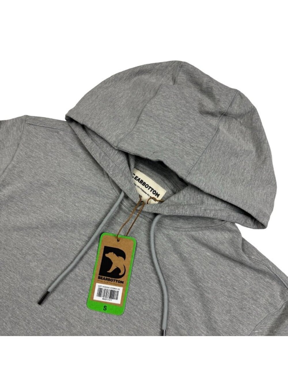 NEW BearBottom Men's Loft Cotton Blend Pullover Hoodie Gray • Small